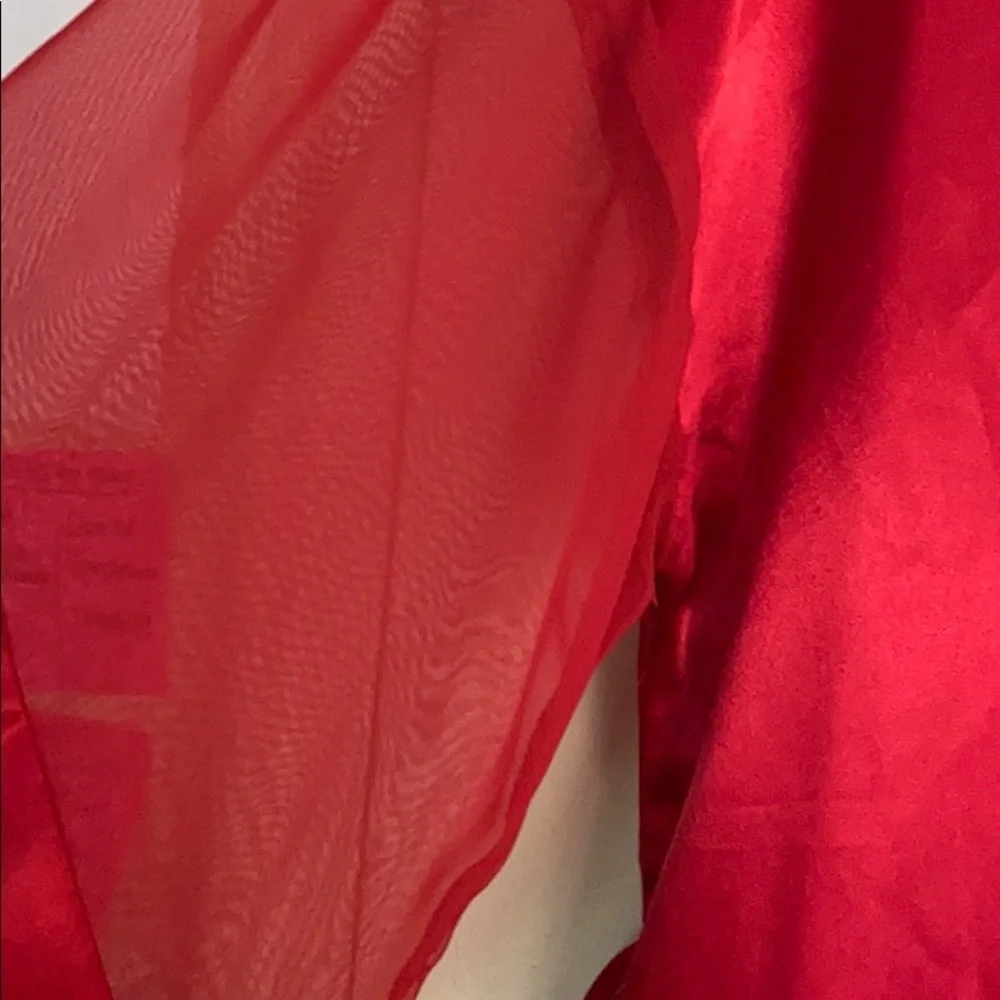 Bali Studio red wrap robe/ sleepwear size: M